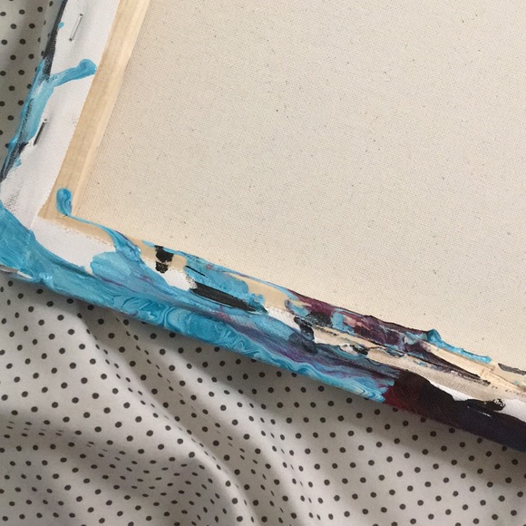Glimpse of the Sea - Acrylic Pour on Canvas 16x20 - Picture 6 of 6